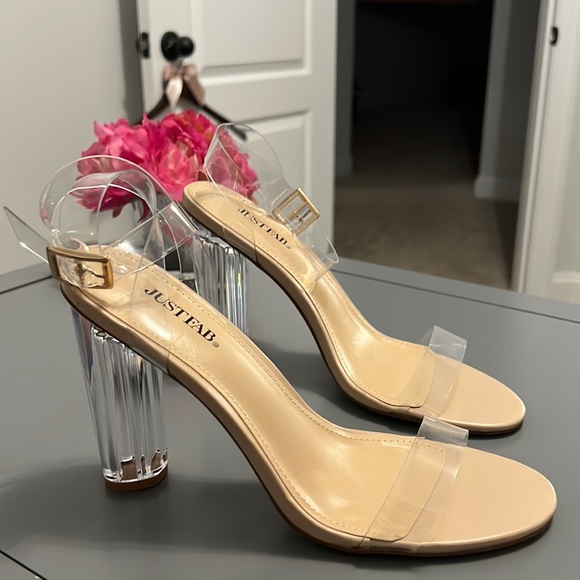 JustFab Shoes - JustFab clear high heels